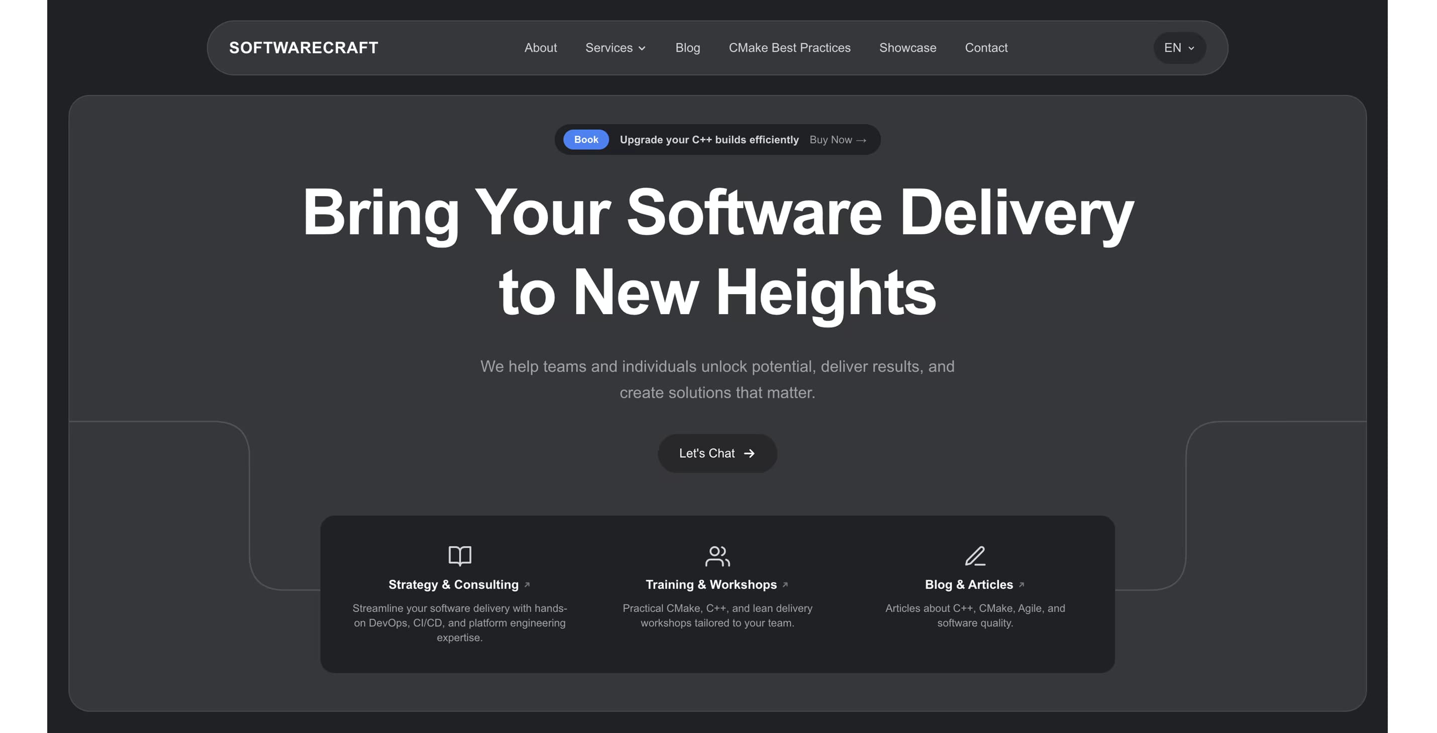 Website von SoftwareCraft aus Schweiz, Webdesign, Hosting